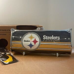 NEW Little Earth Pittsburgh Steelers bag with crystals (and bonus earrings).